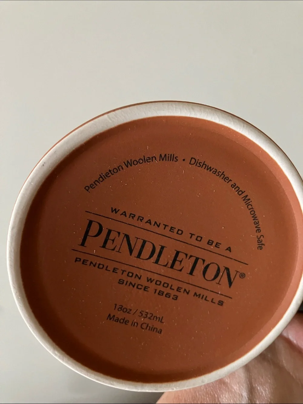 Pendleton Mountain Stripes Stoneware Mug 18 oz National Parks Collection